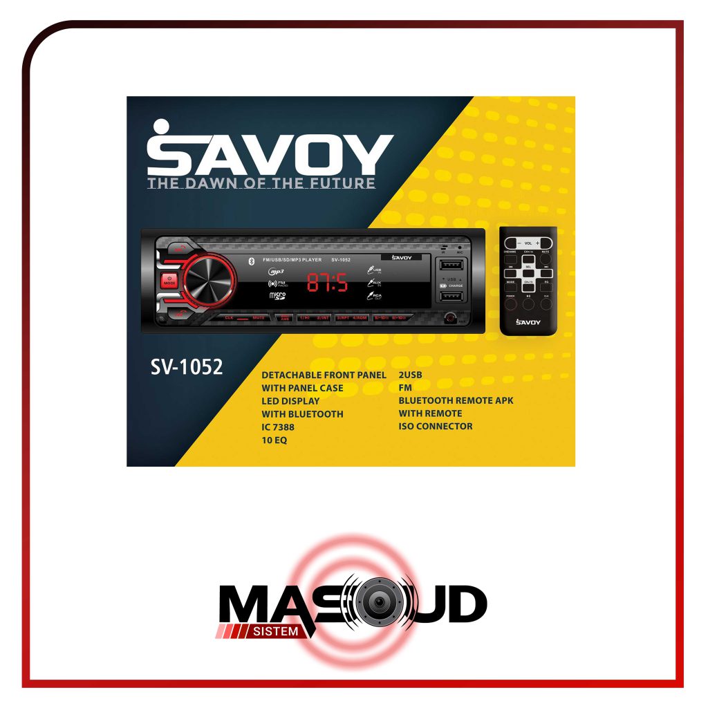 پخش کننده خودرو ساووی Savoy مدل SV-1052